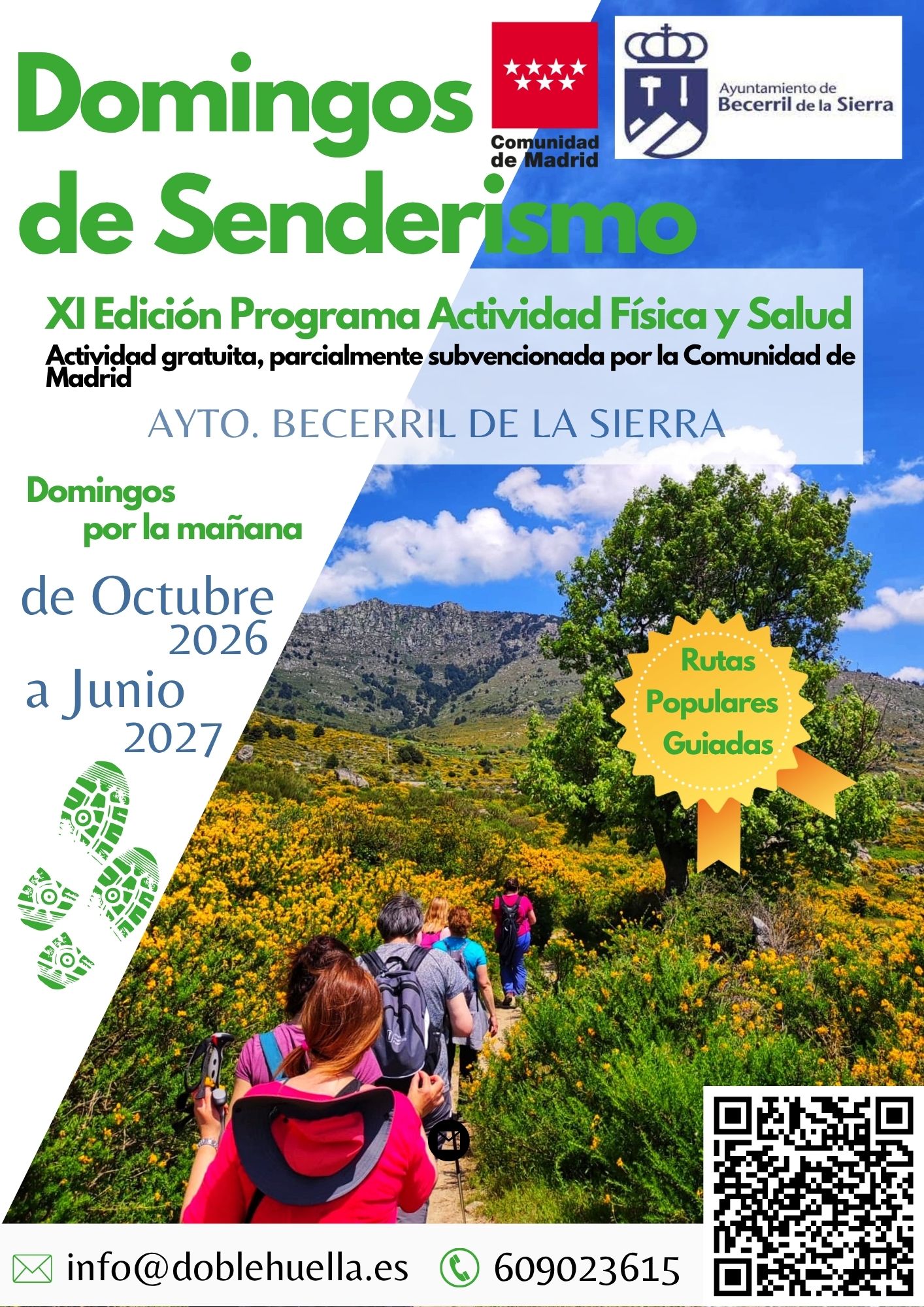 2026-27 Domingos de Senderismo – Becerril de La Sierra – doblehuella.es